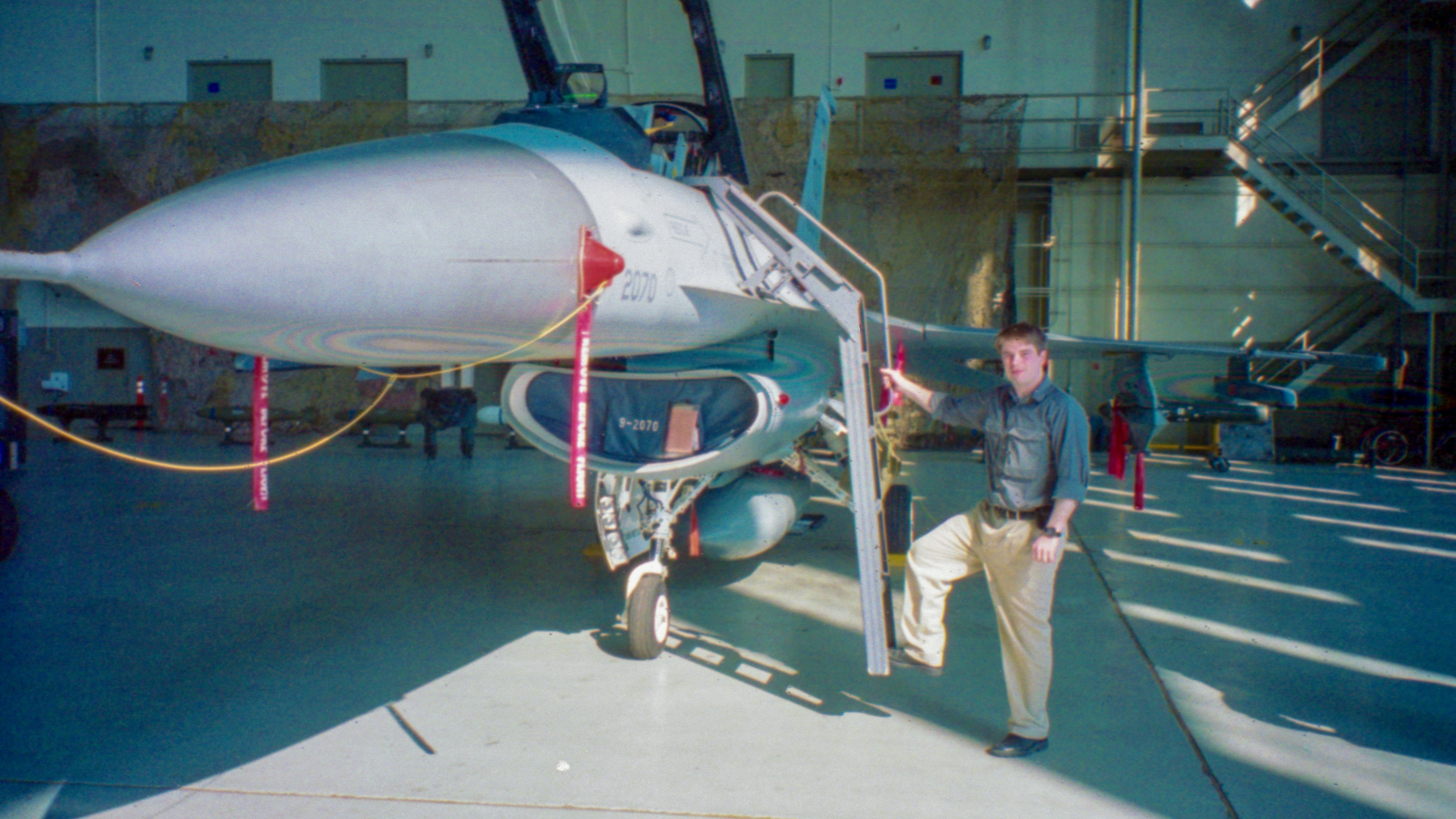 Steve McCarron's F-16 at Edwards AFB 2000